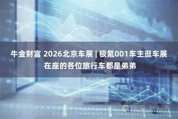 牛金财富 2026北京车展 | 极氪001车主逛车展 在座的各位旅行车都是弟弟