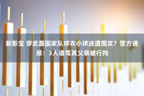 新影宝 穿武磊国家队球衣小球迷遭围攻？警方通报：3人谩骂其父亲被行拘